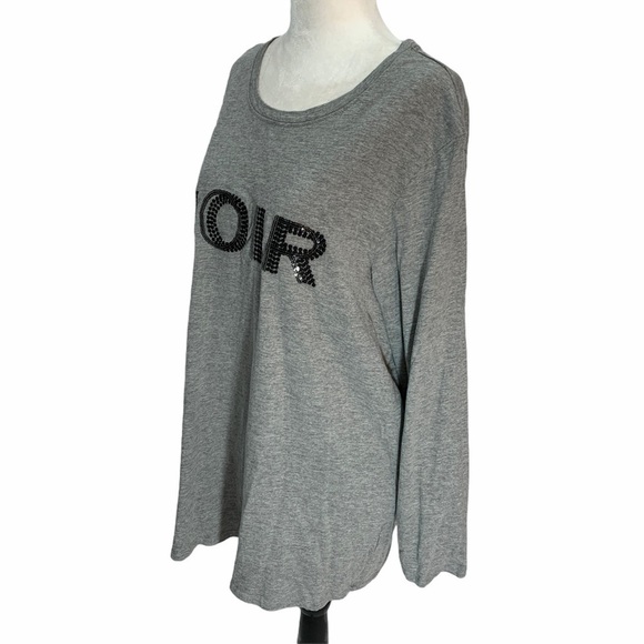 DC Jeans🌺Grey Scoop Neck Short Sleeve Tee Graphic Size 3X - Picture 8 of 8